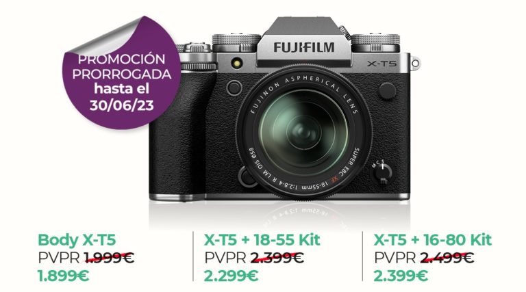 Prorrogada la promoción por la Fujifilm X-T5 y la X-H2S hasta el 30 de junio