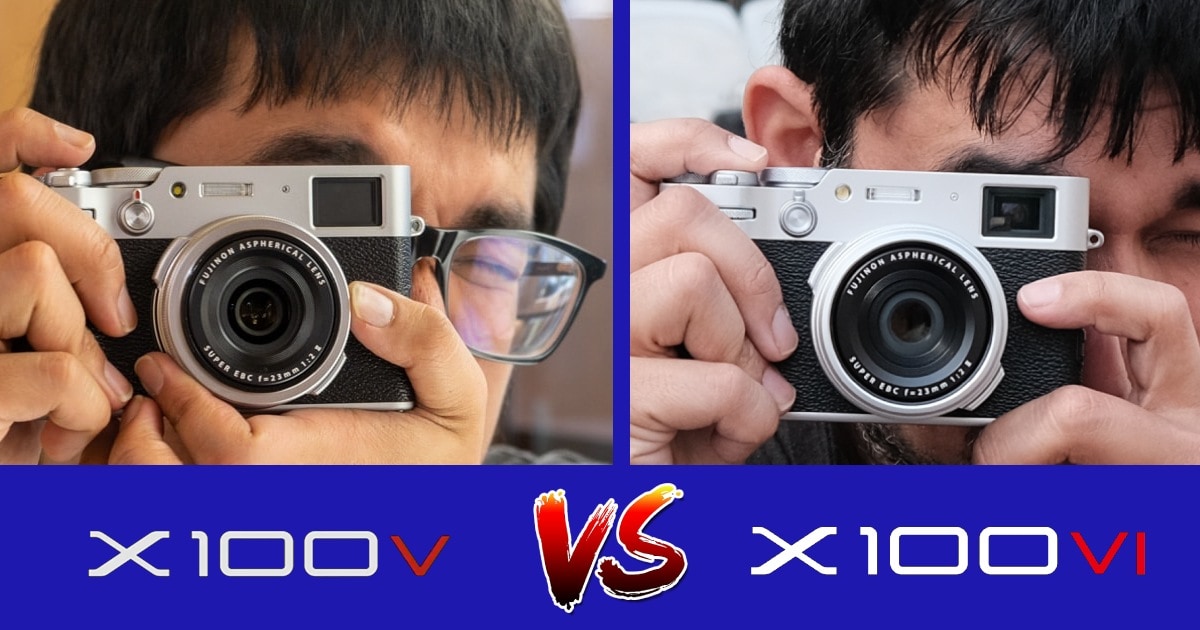 Fujifilm X100V vs Fuji X100VI.