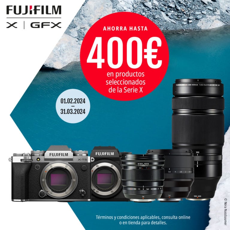 La promoción de invierno 2024 de Fujifilm aplica descuentos de hasta 1600€ a la Serie X y GFX