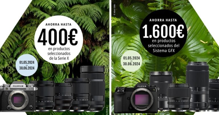 Promociones de primavera 2024 de Fujifilm España: descuentos directos en cámaras y objetivos