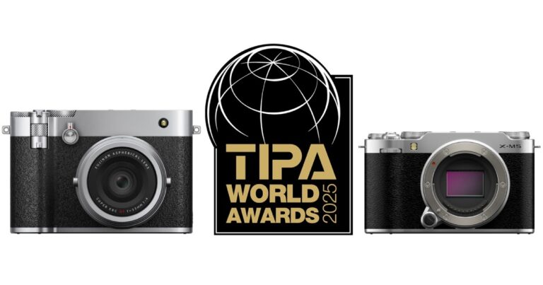 Fujifilm gana dos premios TIPA 2025 con las Fujifilm GFX 100RF y X-M5
